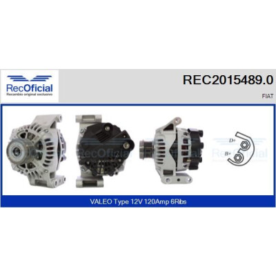 Alternatore REC20154890 RECOFICIAL