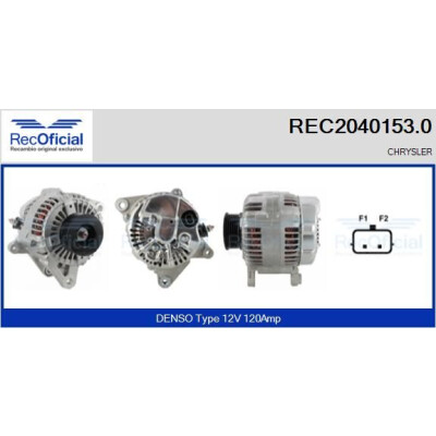 Alternatore REC20401530 RECOFICIAL