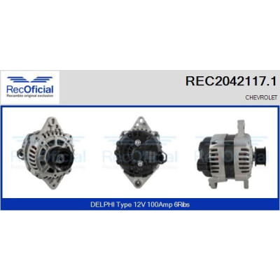 Alternatore REC20421171 RECOFICIAL