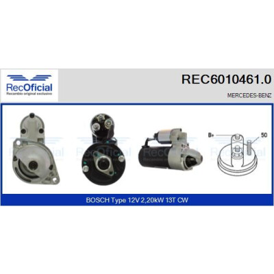 Motorino d'avviamento REC60104610 RECOFICIAL