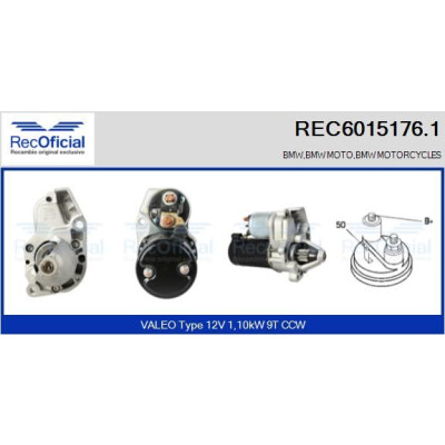 Motorino d'avviamento REC60151761 RECOFICIAL