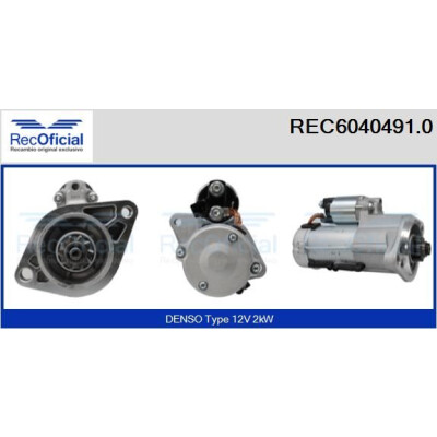 Motorino d'avviamento REC60404910 RECOFICIAL