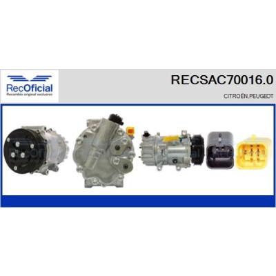 Compressore, climatizzatore RECSAC700160 RECOFICIAL