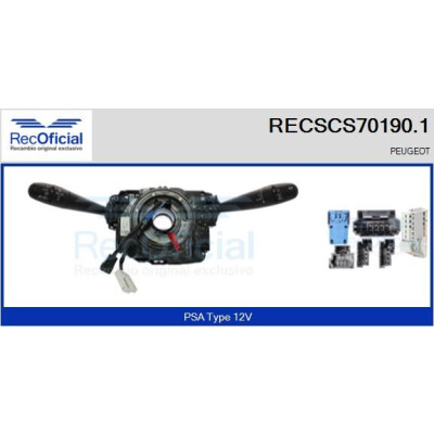 Leva devio guida RECSCS701901 RECOFICIAL
