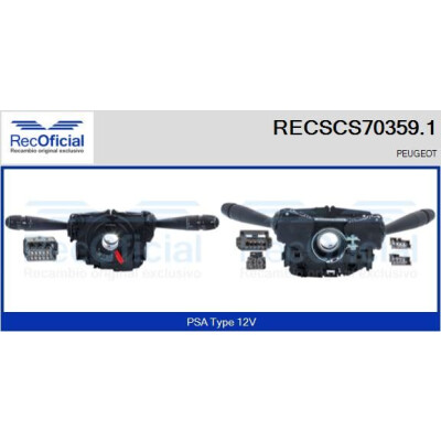 Leva devio guida RECSCS703591 RECOFICIAL