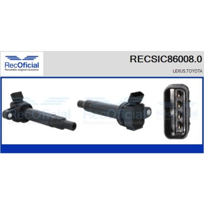 Bobina d'accensione RECSIC860080 RECOFICIAL