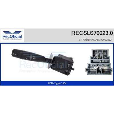 Leva devio guida RECSLS700230 RECOFICIAL