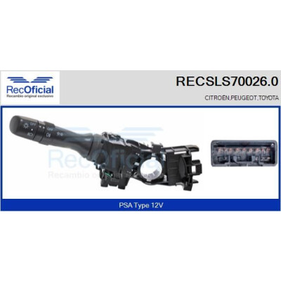 Leva devio guida RECSLS700260 RECOFICIAL
