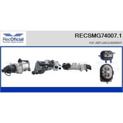 Modulo EGR RECSMG740071 RECOFICIAL