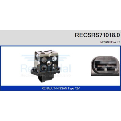 Resistenza anteriore, elettromotore (ventola radiatore) RECSRS710180 RECOFICIAL