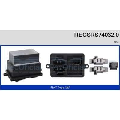 Resistenza, Ventilatore abitacolo RECSRS740320 RECOFICIAL