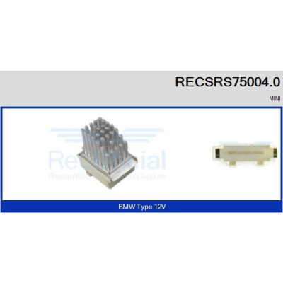 Resistenza, Ventilatore abitacolo RECSRS750040 RECOFICIAL