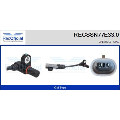 Sensore, N° giri ruota RECSSN77E330 RECOFICIAL