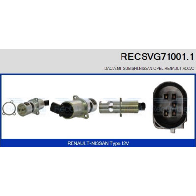 Valvola EGR RECSVG710011 RECOFICIAL