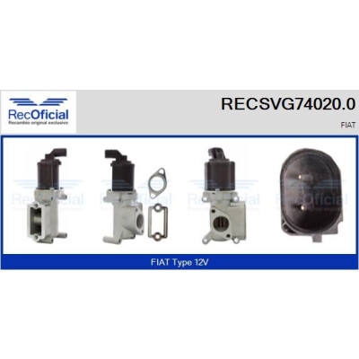 Valvola EGR RECSVG740200 RECOFICIAL