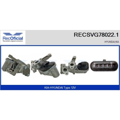 Valvola EGR RECSVG780221 RECOFICIAL
