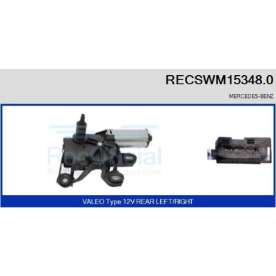 Motore tergicristallo RECSWM153480 RECOFICIAL