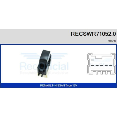 Interruttore, Alzacristallo RECSWR710520 RECOFICIAL