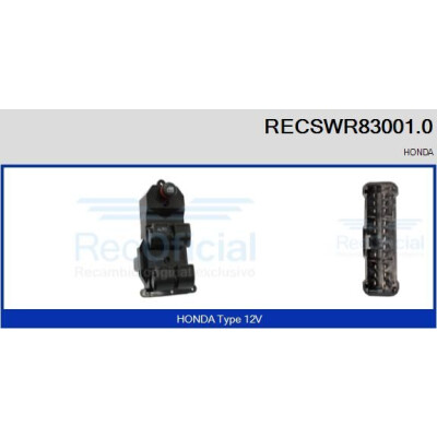 Interruttore, Alzacristallo RECSWR830010 RECOFICIAL