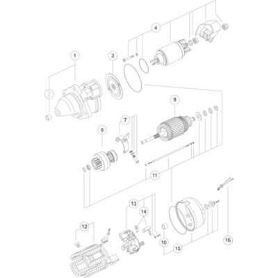 Motorino d'avviamento MS278 NAGARES
