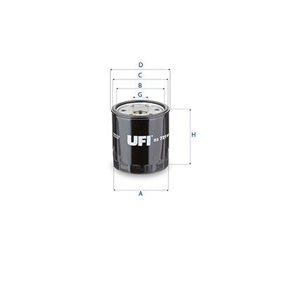 Filtro olio 2372100 UFI