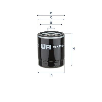 Filtro olio 2373900 UFI