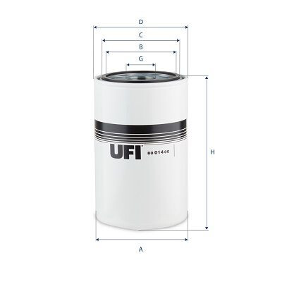 Filtro olio 8001400 UFI