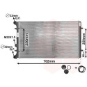 Radiatore, Raffreddamento motore 03002129 VANWEZEL