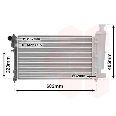 Radiatore, Raffreddamento motore 09002118 VANWEZEL
