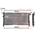 Radiatore, Raffreddamento motore 37002183 VANWEZEL