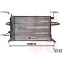 Radiatore, Raffreddamento motore 37002272 VANWEZEL
