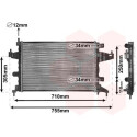 Radiatore, Raffreddamento motore 37002303 VANWEZEL