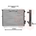 Radiatore, Raffreddamento motore 43002128 VANWEZEL