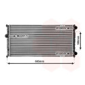 Radiatore, Raffreddamento motore 49002021 VANWEZEL