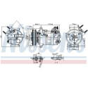 Compressore, climatizzatore 890594 NISSENS