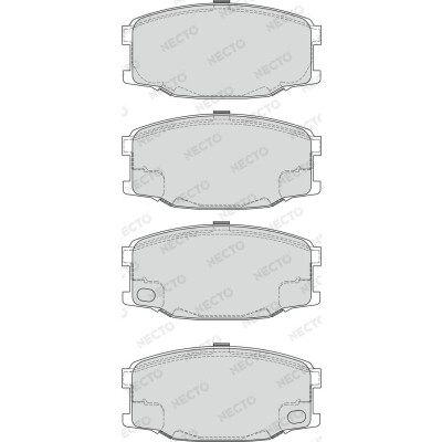 Kit pastiglie freno, Freno a disco FD7256V NECTO