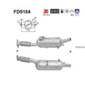 Filtro antiparticolato / particellare, Impianto gas scarico FD5184 AS