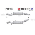 Filtro antiparticolato / particellare, Impianto gas scarico FD5193 AS