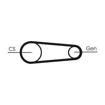 Kit Cinghie Poly-V 6PK831ELASTT1 CONTINENTAL CTAM