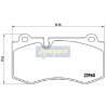 Kit pastiglie freno, Freno a disco PA0527AF JAPANPARTS