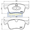 Kit pastiglie freno, Freno a disco PA0612AF JAPANPARTS