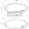 Kit pastiglie freno, Freno a disco PA0614AF JAPANPARTS