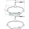 Kit pastiglie freno, Freno a disco PA0619AF JAPANPARTS