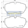 Kit pastiglie freno, Freno a disco PA0647AF JAPANPARTS