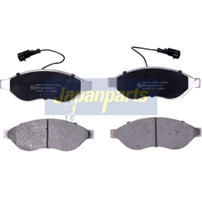 Kit pastiglie freno, Freno a disco PA0655AF JAPANPARTS