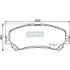 Kit pastiglie freno, Freno a disco PA0707AF JAPANPARTS
