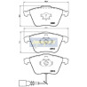 Kit pastiglie freno, Freno a disco PA0937AF JAPANPARTS