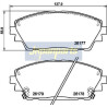 Kit pastiglie freno, Freno a disco PA3002AF JAPANPARTS