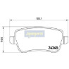 Kit pastiglie freno, Freno a disco PP0212AF JAPANPARTS