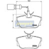 Kit pastiglie freno, Freno a disco PP0301AF JAPANPARTS